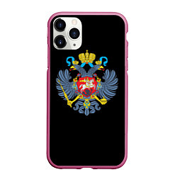 Чехол iPhone 11 Pro матовый Имперская символика России, цвет: 3D-малиновый