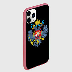 Чехол iPhone 11 Pro матовый Имперская символика России, цвет: 3D-малиновый — фото 2