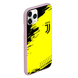 Чехол iPhone 11 Pro матовый Juventus спортивные краски, цвет: 3D-розовый — фото 2