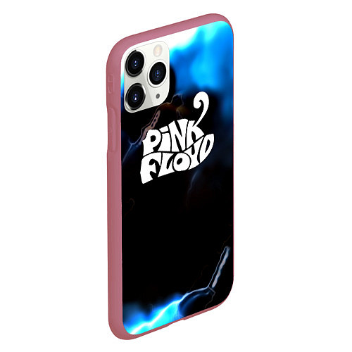 Чехол iPhone 11 Pro матовый Pink floyd абстракт бенд / 3D-Малиновый – фото 2