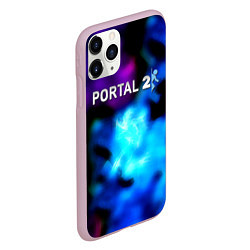 Чехол iPhone 11 Pro матовый Portal неоновый градиент, цвет: 3D-розовый — фото 2