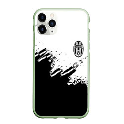 Чехол iPhone 11 Pro матовый Juventus black sport texture