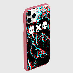 Чехол iPhone 11 Pro матовый Love death & robots strom, цвет: 3D-малиновый — фото 2