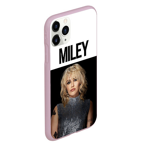 Чехол iPhone 11 Pro матовый Miley Cyrus / 3D-Розовый – фото 2