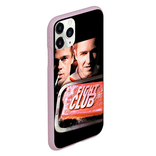 Чехол iPhone 11 Pro матовый Бойцовский клуб мыло / 3D-Розовый – фото 2