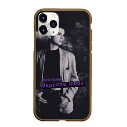 Чехол iPhone 11 Pro матовый Depeche Mode Dave Gahan noir2, цвет: 3D-коричневый