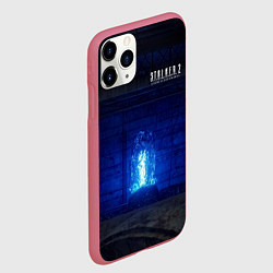 Чехол iPhone 11 Pro матовый STALKER 2 монолит в энергоблоке, цвет: 3D-малиновый — фото 2