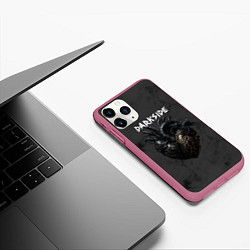 Чехол iPhone 11 Pro матовый Bring Me the Horizon - darkside, цвет: 3D-малиновый — фото 2