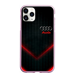 Чехол iPhone 11 Pro матовый Audi stripes neon