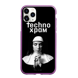 Чехол iPhone 11 Pro матовый Techno храм монашка в молитве