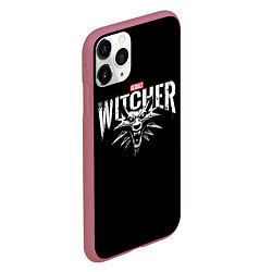 Чехол iPhone 11 Pro матовый Geralt the Witcher, цвет: 3D-малиновый — фото 2