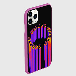Чехол iPhone 11 Pro матовый Супера круг, цвет: 3D-фиолетовый — фото 2