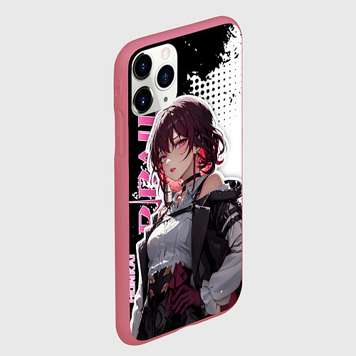 Чехол iPhone 11 Pro матовый Кафка из хонкай / 3D-Малиновый – фото 2