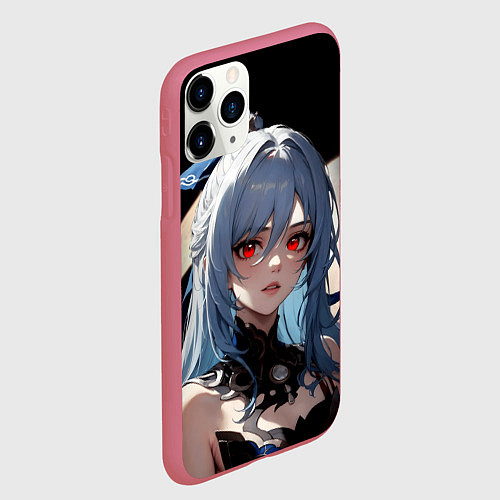 Чехол iPhone 11 Pro матовый Цзиньлю - Honkai / 3D-Малиновый – фото 2