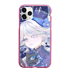 Чехол iPhone 11 Pro матовый Genshin Impact Furina smug