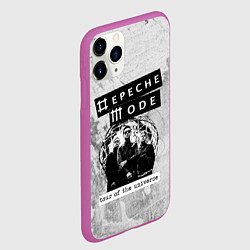 Чехол iPhone 11 Pro матовый Depeche Mode - Touring the universe группа, цвет: 3D-фиолетовый — фото 2