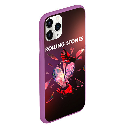 Чехол iPhone 11 Pro матовый Hackney diamonds - Rolling Stones / 3D-Фиолетовый – фото 2