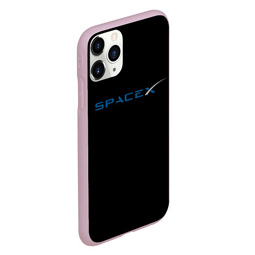 Чехол iPhone 11 Pro матовый NASA space usa / 3D-Розовый – фото 2