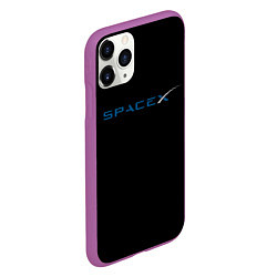 Чехол iPhone 11 Pro матовый NASA space usa, цвет: 3D-фиолетовый — фото 2