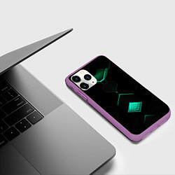 Чехол iPhone 11 Pro матовый Доспехи будущего, цвет: 3D-фиолетовый — фото 2