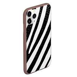 Чехол iPhone 11 Pro матовый Зебра под дождем, цвет: 3D-коричневый — фото 2