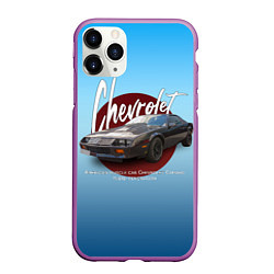 Чехол iPhone 11 Pro матовый Американский маслкар Chevrolet Camaro третьего пок