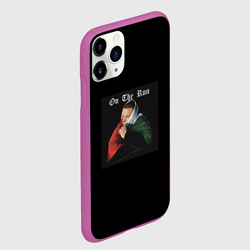 Чехол iPhone 11 Pro матовый Alblak 52 - On the run / 3D-Фиолетовый – фото 2