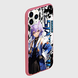 Чехол iPhone 11 Pro матовый Байлу - Honkai star rail, цвет: 3D-малиновый — фото 2