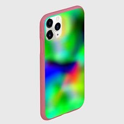 Чехол iPhone 11 Pro матовый Психоделический неоновый градиент, цвет: 3D-малиновый — фото 2