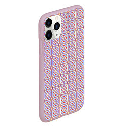 Чехол iPhone 11 Pro матовый Геометричный паттерн розовый, цвет: 3D-розовый — фото 2