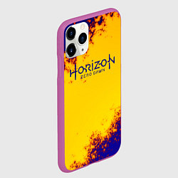 Чехол iPhone 11 Pro матовый Horizon zero dawn alloy grunge metal, цвет: 3D-фиолетовый — фото 2