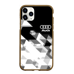 Чехол iPhone 11 Pro матовый AUDI geometry sport