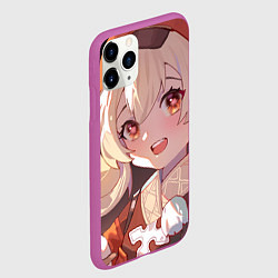 Чехол iPhone 11 Pro матовый Genshin Impact Klee cute happy, цвет: 3D-фиолетовый — фото 2