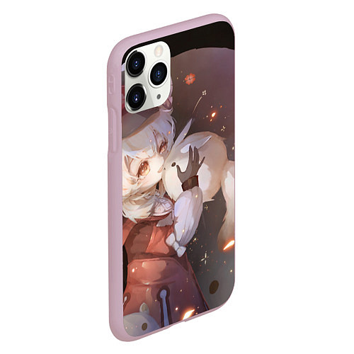 Чехол iPhone 11 Pro матовый Genshin Impact Klee Dodoko / 3D-Розовый – фото 2