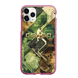 Чехол iPhone 11 Pro матовый Counter Strike go - pattern