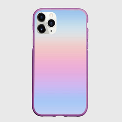 Чехол iPhone 11 Pro матовый Легкий голографический градиент, цвет: 3D-фиолетовый