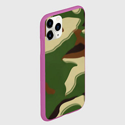Чехол iPhone 11 Pro матовый Камуфляжная текстура, цвет: 3D-фиолетовый — фото 2