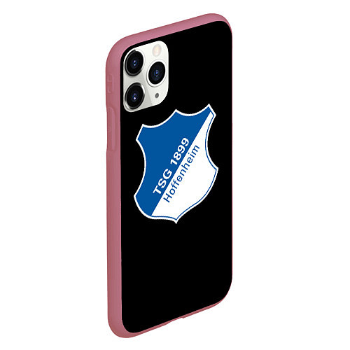 Чехол iPhone 11 Pro матовый Hoffenheim logo fc / 3D-Малиновый – фото 2