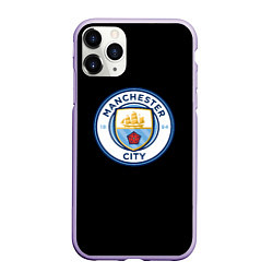 Чехол iPhone 11 Pro матовый Манчестер Сити fc, цвет: 3D-светло-сиреневый