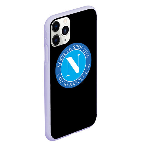 Чехол iPhone 11 Pro матовый Napoli fc / 3D-Светло-сиреневый – фото 2
