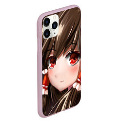 Чехол iPhone 11 Pro матовый Touhou Project Рейму Cute, цвет: 3D-розовый — фото 2