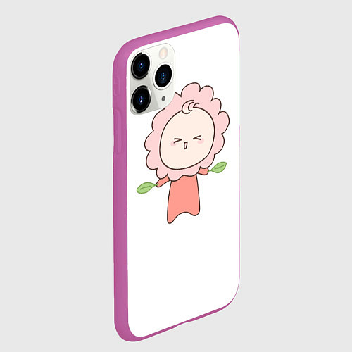 Чехол iPhone 11 Pro матовый Chippi Twins для неё / 3D-Фиолетовый – фото 2