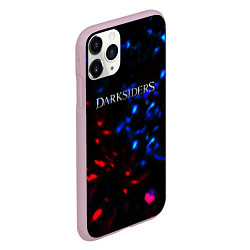 Чехол iPhone 11 Pro матовый Darksiders space logo, цвет: 3D-розовый — фото 2