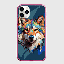 Чехол iPhone 11 Pro матовый Очень красивый волк