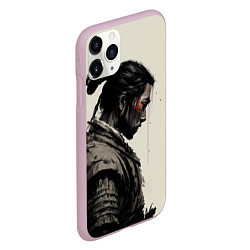 Чехол iPhone 11 Pro матовый Самурай - Ghost of Thusima, цвет: 3D-розовый — фото 2