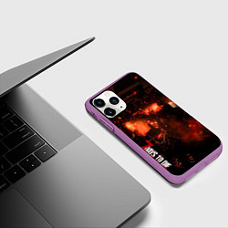 Чехол iPhone 11 Pro матовый Last Hope P4, цвет: 3D-фиолетовый — фото 2
