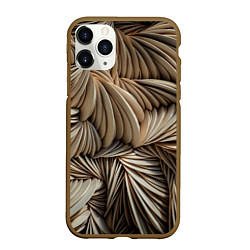 Чехол iPhone 11 Pro матовый Текстурные фоны, цвет: 3D-коричневый