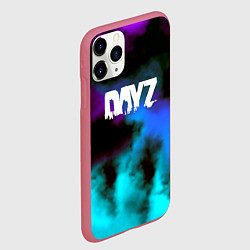Чехол iPhone 11 Pro матовый Dayz неоновый космос, цвет: 3D-малиновый — фото 2