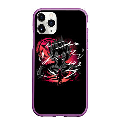 Чехол iPhone 11 Pro матовый Dragon Ball - Vegeta, цвет: 3D-фиолетовый