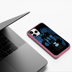 Чехол iPhone 11 Pro матовый Song Jin-Woo and Igris, цвет: 3D-малиновый — фото 2